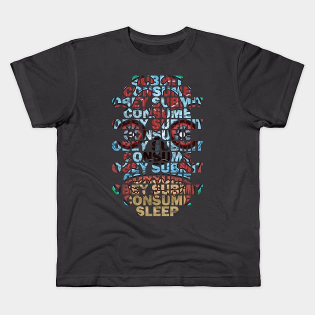 SUBMIT OBEY SLEEP Kids T-Shirt by Gimmickbydesign